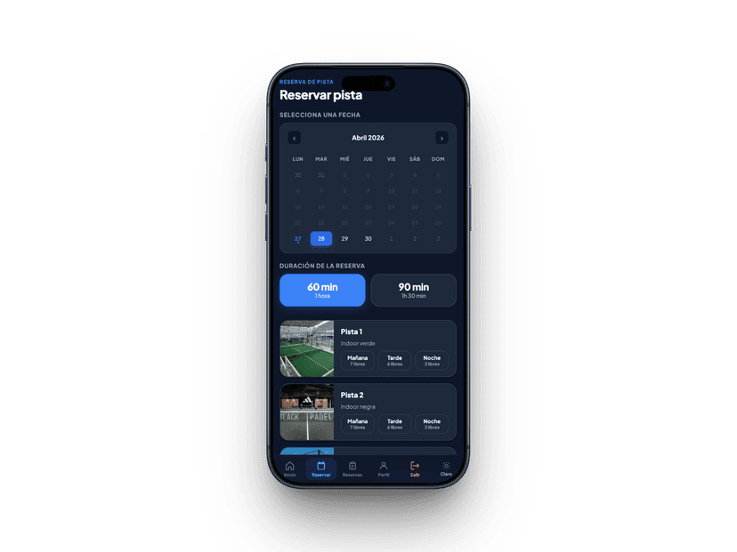 Reservas Mobile